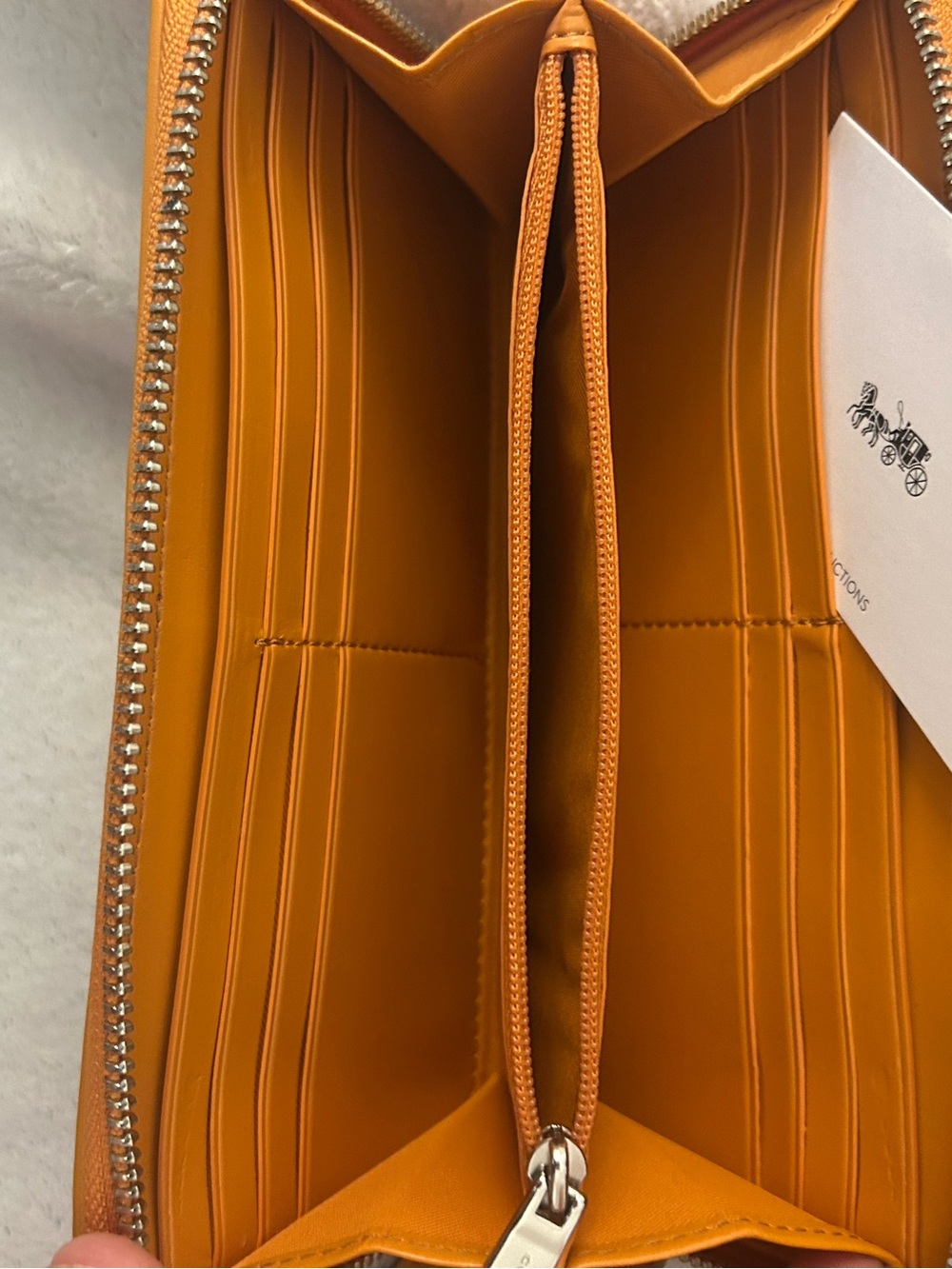 Coach Brown Signature Canvas Tote with Oran Leather Trim & Matching Wallet Pouch - Picture 5 of 11
